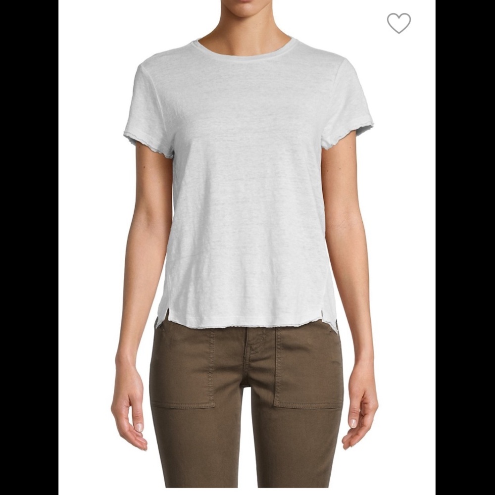 Frame linen tee
